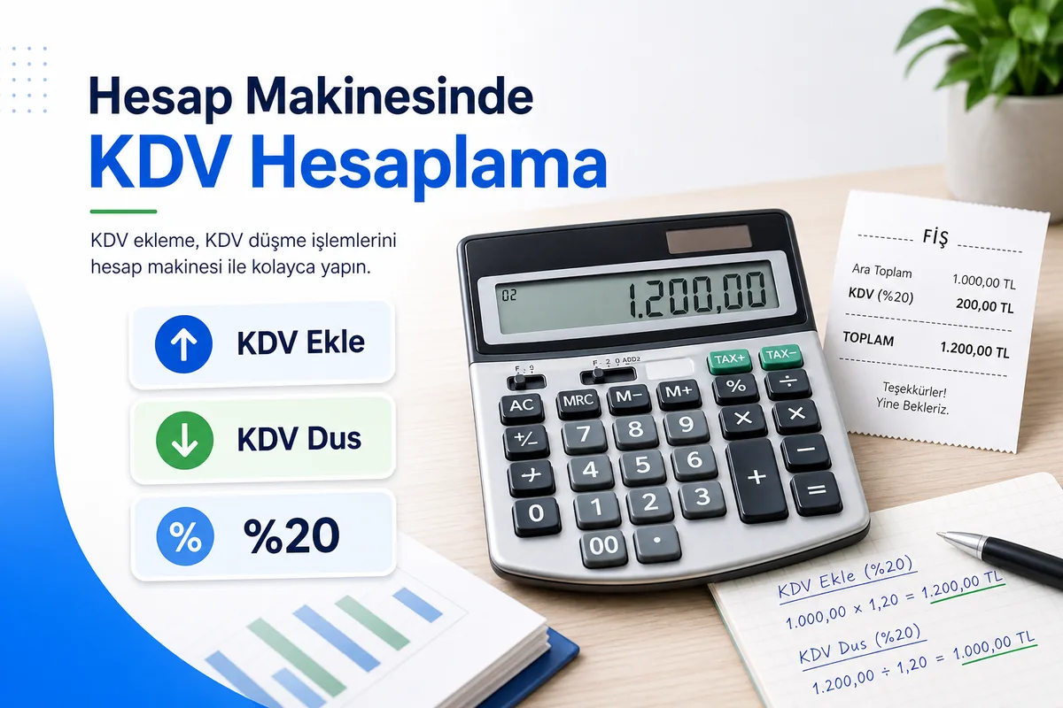 Hesap makinesinde KDV hesaplama rehberi